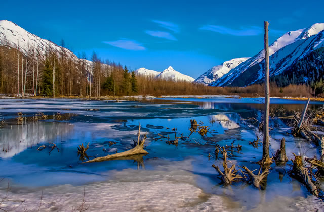 Admire the alpine terrain