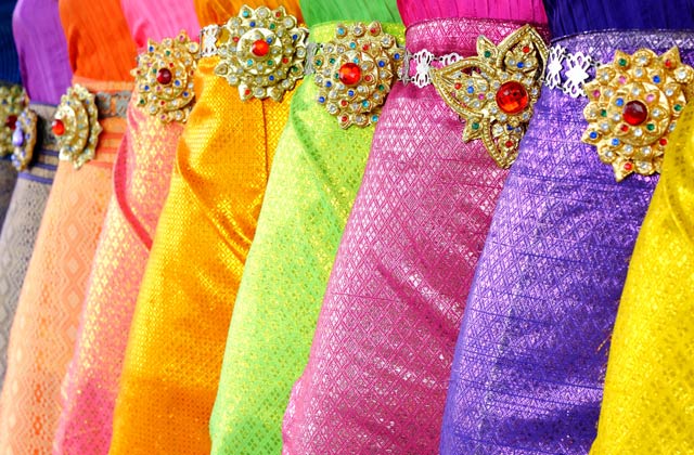 Thai silks and fabrics