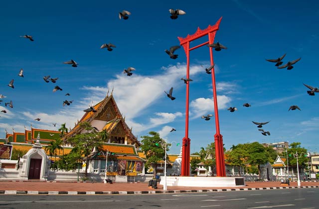 The Giant Swing, Golden Palace, Bangkok