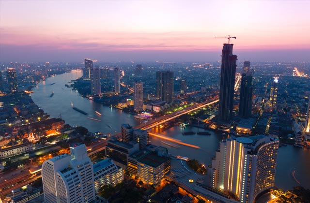 Bangkok Skyline at Dusk