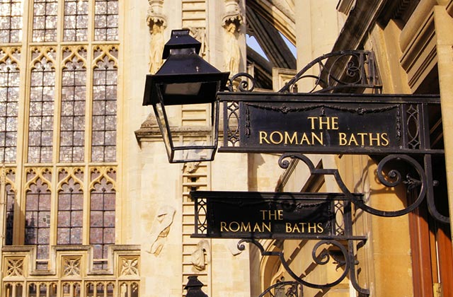 Roman Baths Sign