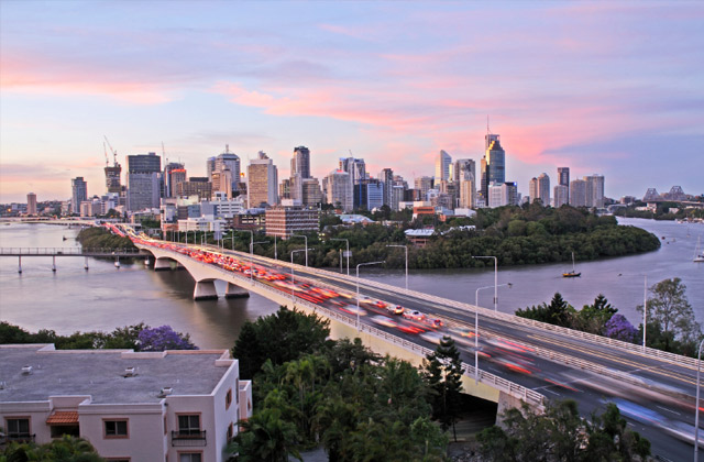 Brisbane City from the south