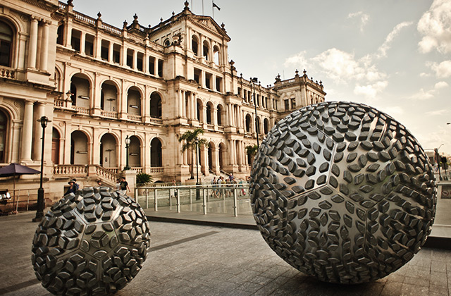 Modern Art outside the Treasury Casino