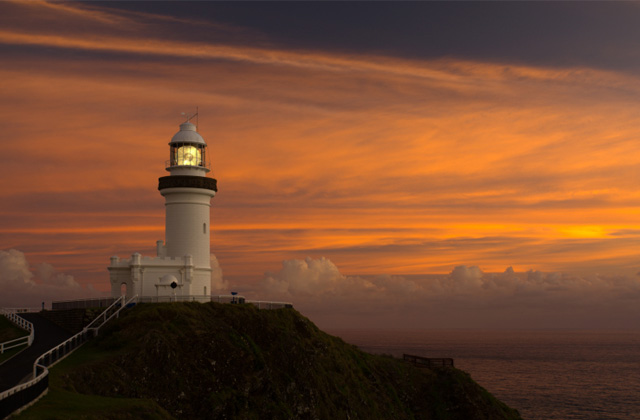 Sunset over Byron Bay