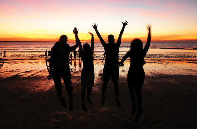 Jumping for Joy in Darwin
