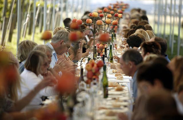 Dine at the longest lunch table in Daylesford and Macedonia Ranges.
