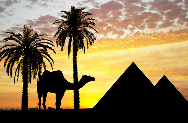 Dusk on the Giza Plateau