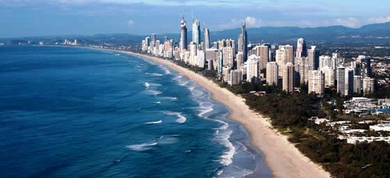 Flights to Gold Coast over the Golden Coastline