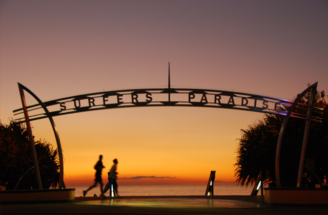 Surfers Paradise Beach Sign