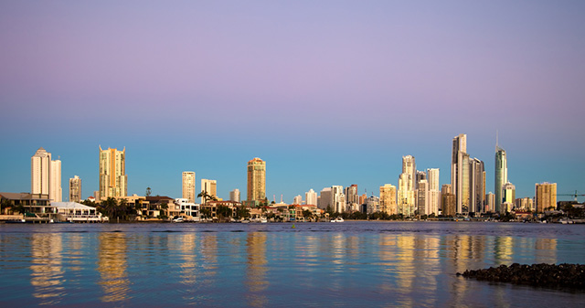 Twilight over the Gold Coast