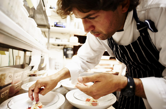 Chef Preparing Dinner