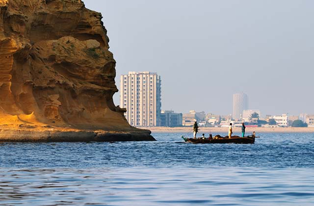 Karachi from the sea
