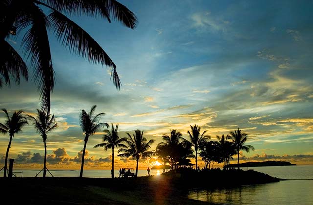 Sunset Over The Beach