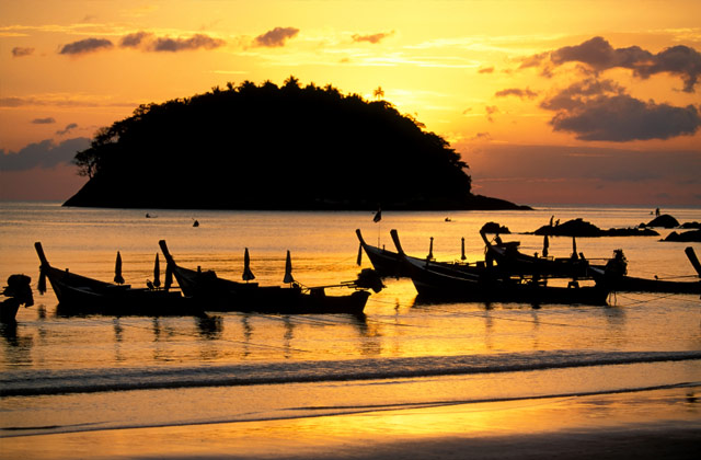 Kata Beach at Sunset