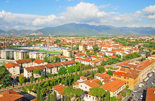 Pisa from above