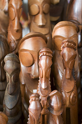 Wooden Carvings For Sale, Port Vila