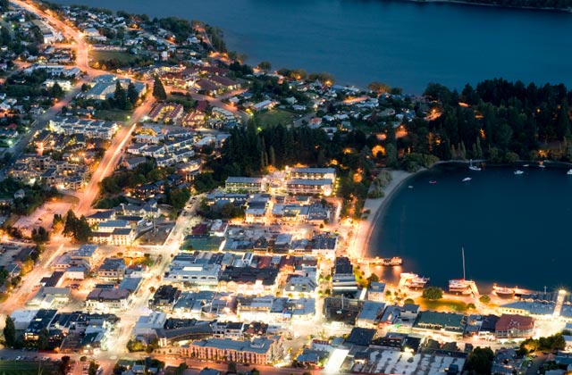 Queenstown at night