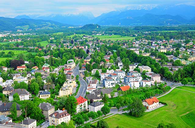 The view from Hohensalzburg Castle
