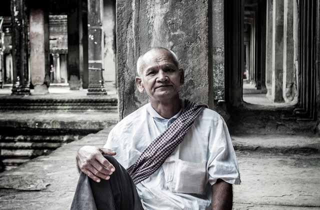 Monk at Angkor Wat | By Flight Centre's Ken Ng