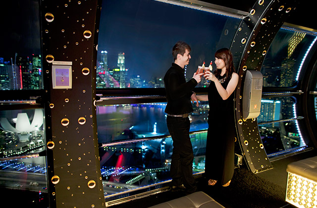 Cocktails on the Singapore Flyer