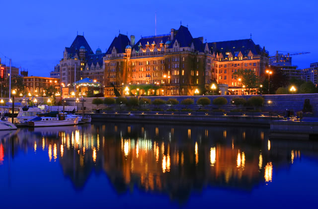 Victoria Harbour at night