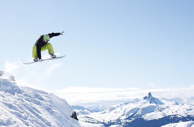 Enjoy the snowboarding